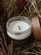 Соєва ароматична свічка з дерев'яним гнотом, аромат "Карпатське сіно", 200 мл 2023*09 фото 5