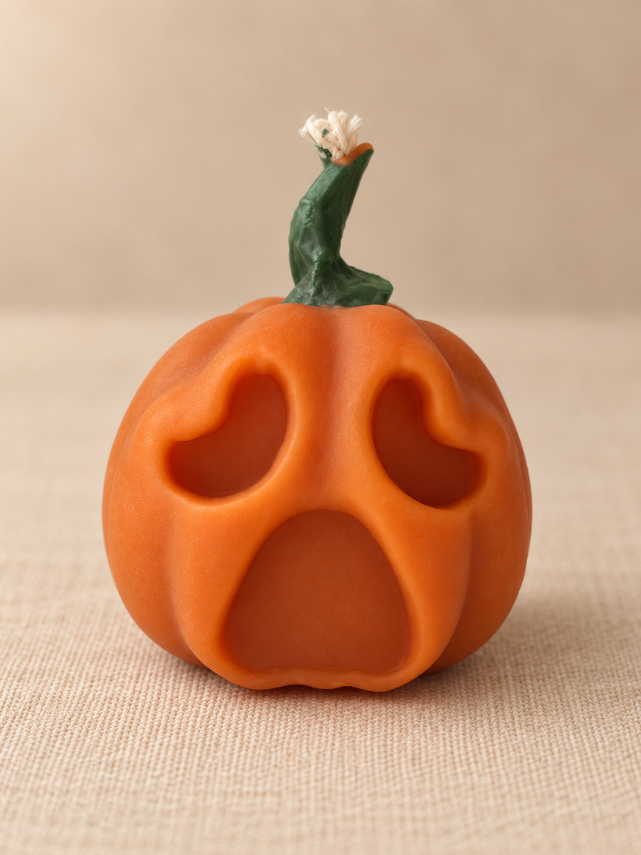 Подарунковий набір на Halloween Bazhani &laquo;Ніч Духів&raquo; &mdash; соєва свічка 200 мл та 2 свічки-гарбузи 070926-04 фото