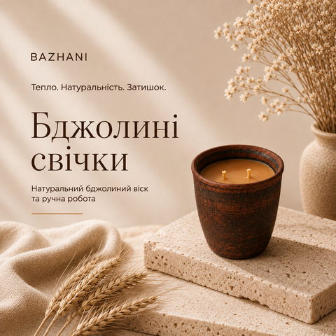 Бджолині свічки BAZHANI
