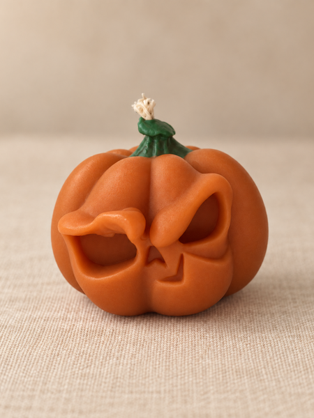 Декоративна свічка-гарбуз на Halloween Bazhani &laquo;Хитрун&raquo; 060926-01 фото