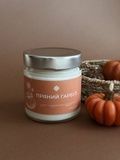 Соєва свічка Bazhani "Pumpkin Souffle / Craft" (пряний гурманський аромат, металева кришка), 212 мл 133 фото