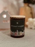 Новорічна соєва свічка Bazhani "Aroma of Christmas / Amber" (новорічно-пряний аромат), 200 мл 121125-01 фото