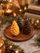 Набір свічок Bazhani "Forest Pine Cones / Лісові Шишки" з натурального бджолиного воску, 3 шт 214 фото 5