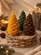 Набір свічок Bazhani "Forest Pine Cones / Лісові Шишки" з натурального бджолиного воску, 3 шт 214 фото 6