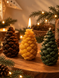 Набір свічок Bazhani "Forest Pine Cones / Лісові Шишки" з натурального бджолиного воску, 3 шт 214 фото 3
