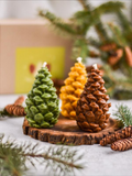 Свічка з бджолиного воску Bazhani "Forest Pine Cone / Лісова Шишка" Green - зелена, 9,5 &times; 5,5 см 215 фото