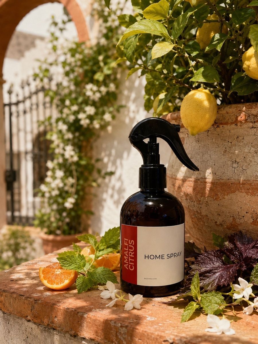 Ароматичний спрей для дому Bazhani "Amalfi Citrus" (свіжий середземноморський цитрусовий аромат), 100 мл 060626-01 фото