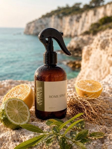 Ароматичний спрей для дому Bazhani "Citrus Vetiver" (чистий зелено-цитрусовий аромат), 275 мл 060626-02 фото