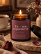 Соєва свічка з посланням Bazhani &laquo;Ти &mdash; моє серцебиття / Rose & Coffee&raquo; (квітково-кавовий аромат), 200 мл 090926-10 фото 2