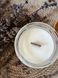 Соєва свічка в скляній банці з дерев'яною кришкою, аромат Лавандове поле, 200 мл 138 фото 4