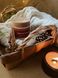 Новорічна соєва свічка з дерев'яним гнотом, "Імбирне печиво", 200 мл 2023*03 фото 2