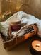 Новорічна соєва свічка з дерев'яним гнотом, "Імбирне печиво", 200 мл 2023*03 фото 5