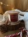 Велика новорічна соєва свічка з бавовняним гнотом "Імбирне печиво", 450 мл 2023*06 фото 1