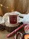 Велика новорічна соєва свічка з бавовняним гнотом "Імбирне печиво", 450 мл 2023*06 фото 3